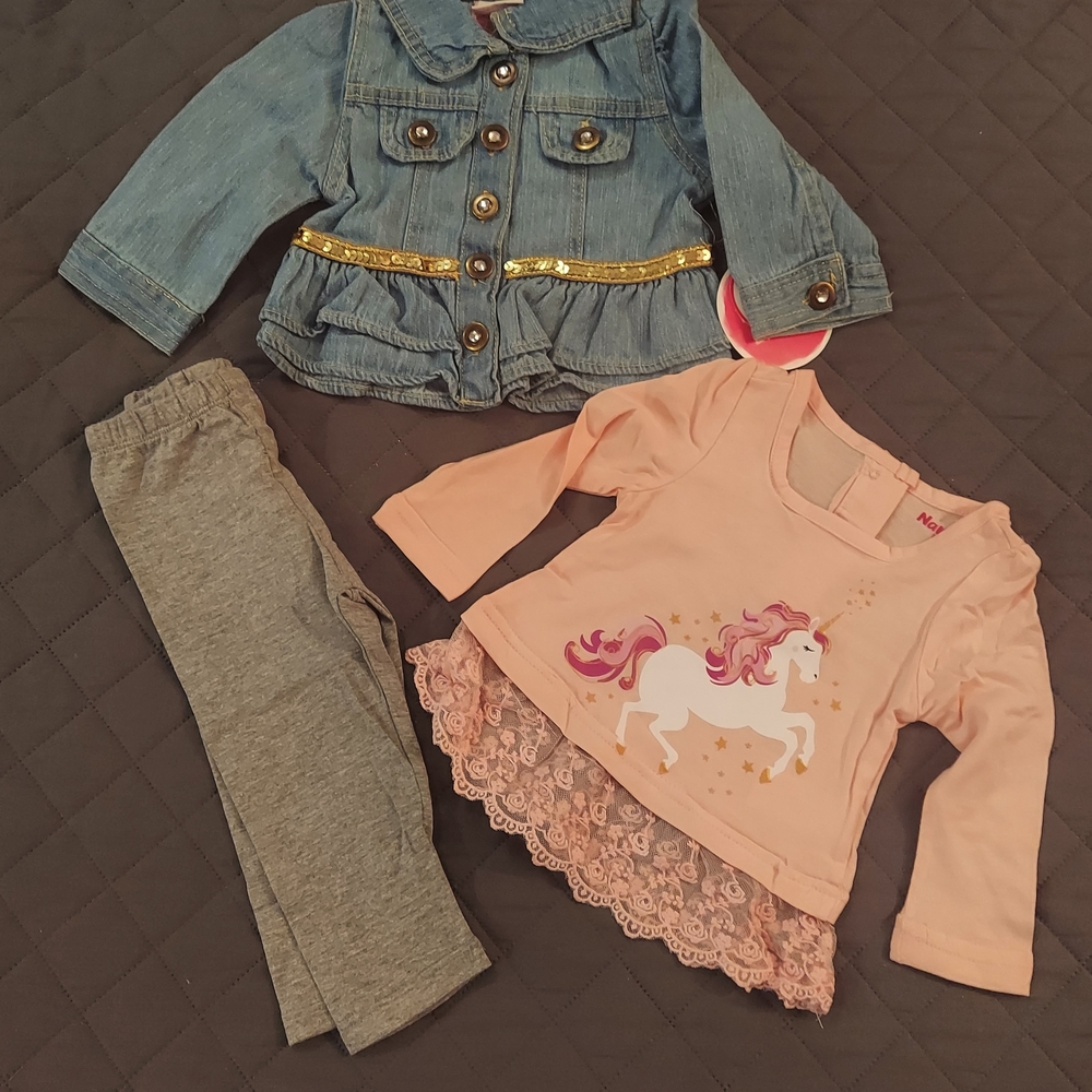 Nannette Pink and Blue Kids Matching Set